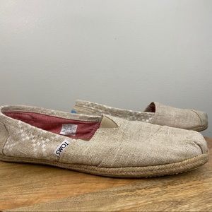 Toms Natural Espadrille Slip-Ons